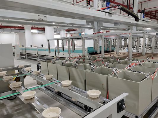ماشین پوشش 24 ایستگاهی برای فیبر قالب بندی سلول با پوشش مانع