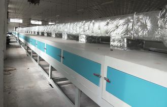 خط خشک کن صنعتی گاز طبیعی 28 متری سنگین 24 کیلووات برای بسته بندی قالب‌گیری خمیر