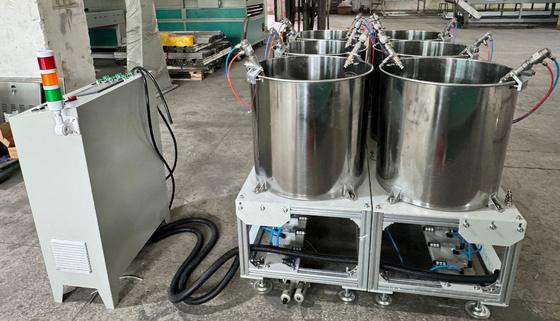 دستگاه پوششدهی چرخشی جمعوجور و چند منظوره برای پوششدهی محصولات قالبگیری شده از خمیر کاغذ بستهبندی مواد غذایی