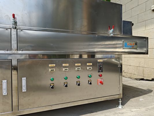 ماژول تعقیم UV-C ماژولار نصب شده بر روی کانویر برای خطوط بسته بندی شفاف مواد غذایی