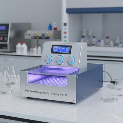 واحد 102 درمان UV با سرعت بالا و صرفه جویی در انرژی با منطقه تابش قابل تنظیم برای کاربردهای آزمایشگاهی تا مقیاس آزمایشی