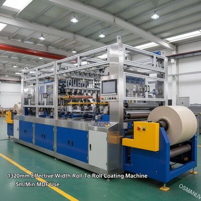 1320 میلی متر موثر رول تا رول دستگاه پوشش 5m / min MDF استفاده کنید