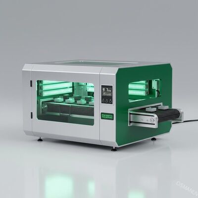 9.7 کیلو وات دستگاه صرفه جویی در انرژی لامپ اشعه ماورا بنفش ، 15m / min سبز Uv LED