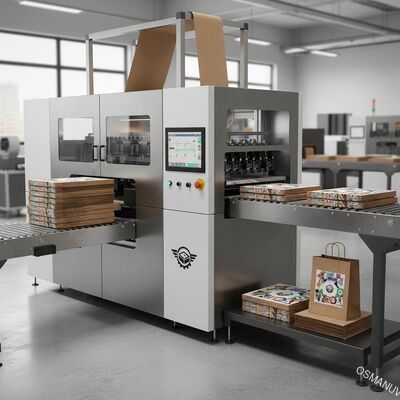 چاپگر دیجیتال با سرعت بالا برای چاپ جعبه پیتزا و کیسه کاغذی - خط تولید سفارشی