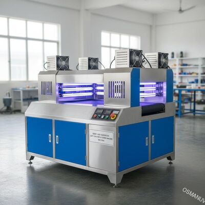 ISO9001 دستگاه پختن اشعه ماورا بنفش نوار نقاله تخلیه گرما 380V 50HZ