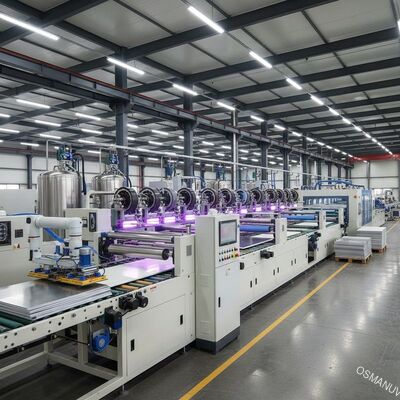 خط تولید پوشش چند رول اتوماتیک برای ورق های فلزی و پانل های PVC