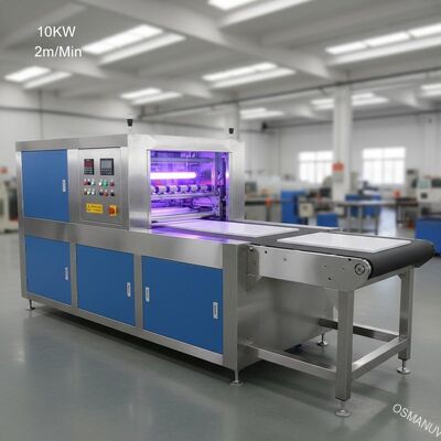 10KW 2m / Min دستگاه مسطح آفلاین رول Uv رول با تسمه نقاله