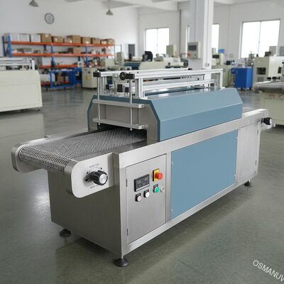 3 متر / حداقل ارتفاع قابل تنظیم دستگاه پخت UV 480 میلی متر عرض شبکه نوار نقاله