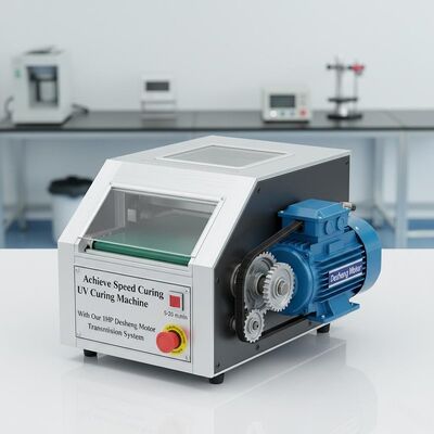 به دست آوردن سرعت درمان دستگاه UV درمان با ما 1HP Desheng موتور سیستم انتقال 5-20m / min سرعت