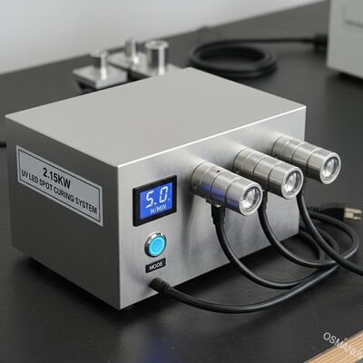 5m / Min 2.15KW Uv Led Spot Cure System با 1.5 صفحه نورد سرد