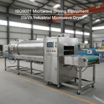 ISO9001 تجهیزات خشک کن مایکروویو 35kVA خشک کن مایکروویو صنعتی