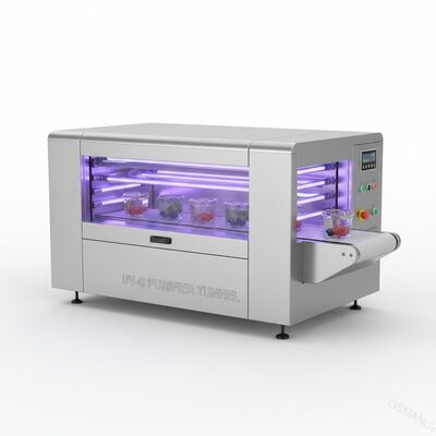 تونل استریل کننده UV-C با شدت بالا برای بستهبندی مواد غذایی شفاف