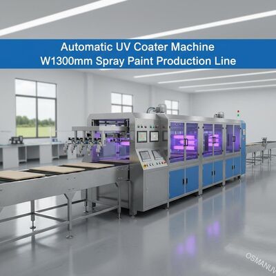 دستگاه پوشش خودکار UV، خط تولید رنگ اسپری W1300mm