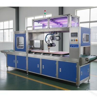 دستگاه پوشش UV یکپارچه خط تخته 1500 میلی متری اسپری تفنگ 380VAC