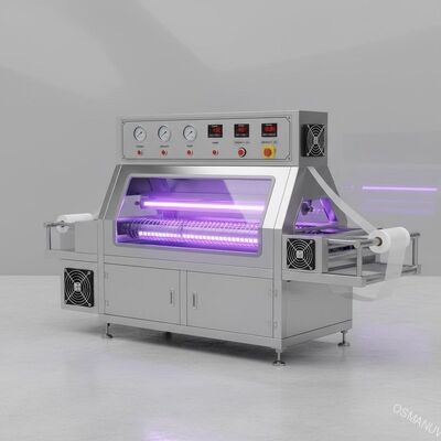 18KW SS304 مش کمربند UV ماشین پخت برای فیلم / کاغذ
