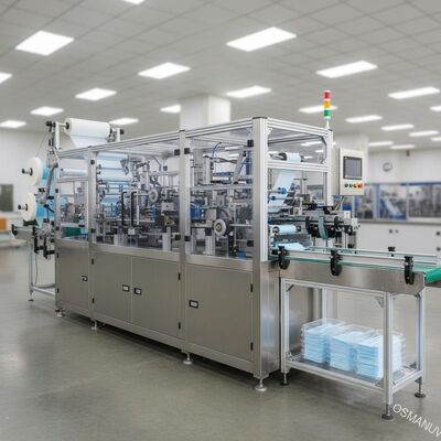 ISO9001 20KW دستگاه ساخت ماسک صورت جراحی / خط تولید ماسک جراحی