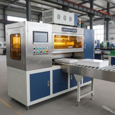 Mitsubishi PLC Control 4.5KW دستگاه پوشش UV برای تخته سیلیکات کلسیم