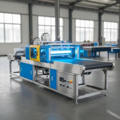 دستگاه پوشش اشعه ماوراء بنفش دستگاه رنگ آمیزی نقطه ای UV 5 متر / دقیقه عرض 920 میلی متر