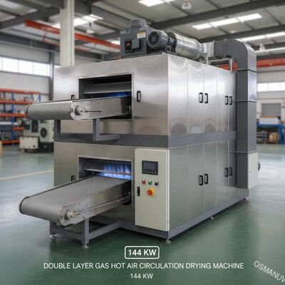 دستگاه خشک کن دو لایه گاز گرم هوا برای 1320 کنویر 144 Kw