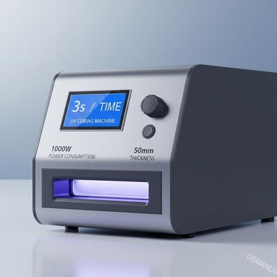 3s / زمان ماشین خشک کردن UV 1000W مصرف برق 50mm ضخامت