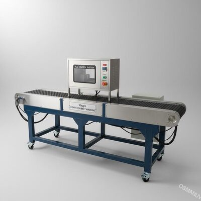 50kg/h نام ماشین کمربند حمل کننده با کنترل PLC ماشین انتقال کمربند حمل کننده