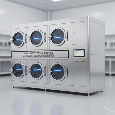 راه حل خشک کردن با ظرفیت بالا دستگاه خشک کن خلاء مایکروویو قابل تنظیم