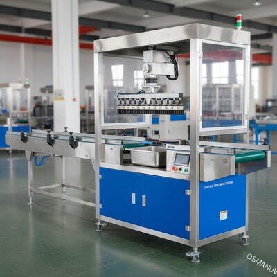 برای درمان سطح 0-3m/Min سرعت پوشش ماشین پوشش اسپری از 1000mm حداقل طول ماشینکاری و 300mm پهنای اسپری