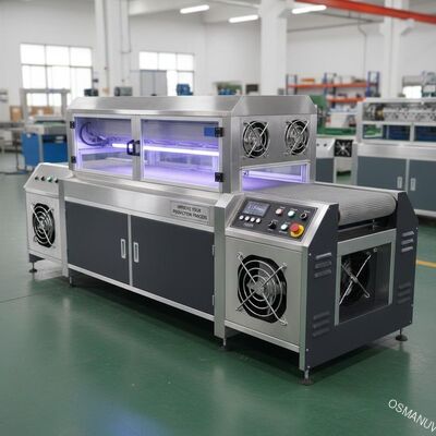 0-15m / min سرعت سیستم UV درمان با خنک کننده هوا بهبود فرآیند تولید خود را