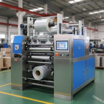سیستم کنترل PLC ماشین لامینینگ فیلم 3000KG برای قطر بازپرداخت بزرگ 1000mm
