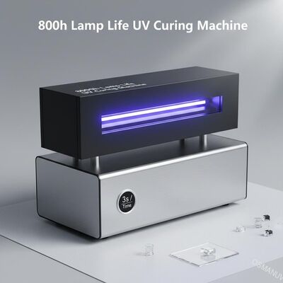 8000h طول عمر لامپ دستگاه UV درمان با فولاد ضد زنگ منبع برق 1s / زمان
