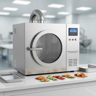 محدوده دما 50-200C خشک کن خلاء مایکروویو برای فرآوری مواد غذایی