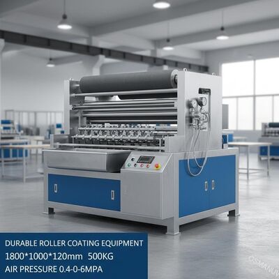 تجهیزات پوشش رولر با دوام 1800*1000*1200mm 500kg با فشار هوا 0.4-0.6Mpa