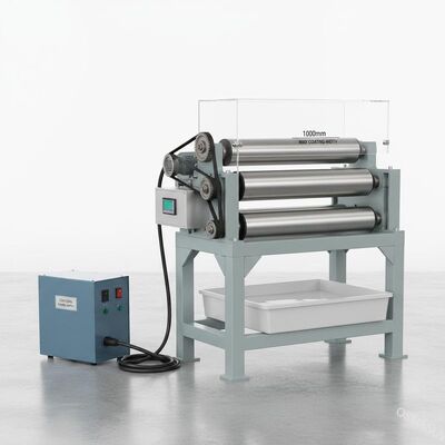 منبع برق 220V / 50Hz و 1000mm حداکثر عرض پوشش تجهیزات پوشش رولر برای رنگ