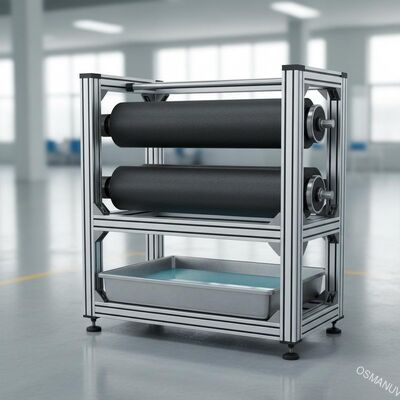 حداکثر عرض پوشش 1000mm تجهیزات پوشش رول با قطر رول 200-400mm