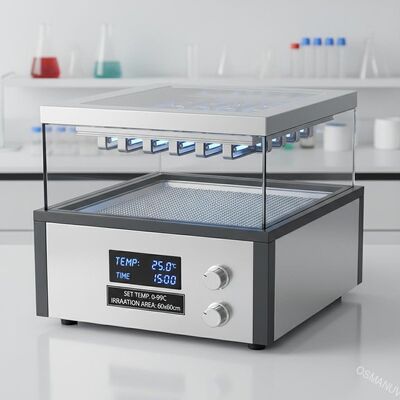 محدوده کنترل دمای 0-99C دستگاه تابش UV برای و 60 * 60cm منطقه تابش