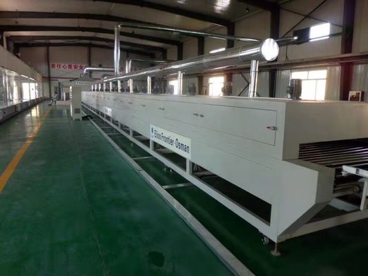 تخته ام دی اف 388 کیلووات Uv Light Curing Spray Coating Machine PLC کنترل تخته سیلیکات کلسیم