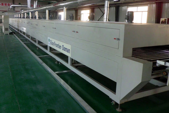50kw فولاد ضد زنگ مادون قرمز ماشین خشک کن 3 صفحه / دقیقه