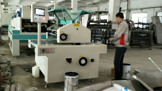 دستگاه روپوش اسپری دو رول 304ss 15m / min / دستگاه پوشش دهنده UV Spot