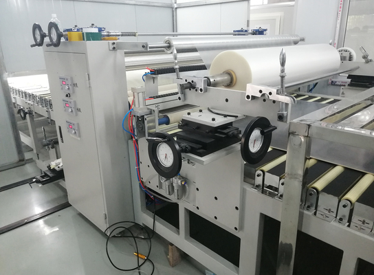 ماشین لامین سازی فیلم 1600mm با سیستم کنترل PLC سرعت بازپرداخت 0-100m/Min