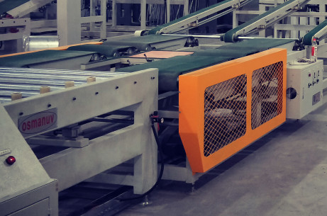 دستگاه پوشش اتوماتیک UV 90 درجه برای تخته فیبر سیمانی