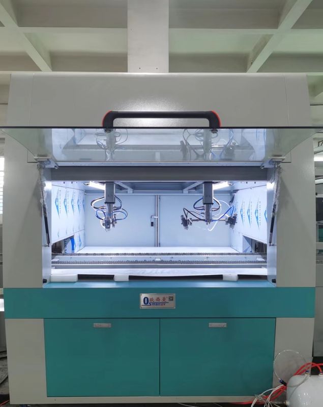 1100mm * 410mm * 1100mm ماشین پوشش خودکار اسپری با قطر 1.0-1.5mm اسپری گن