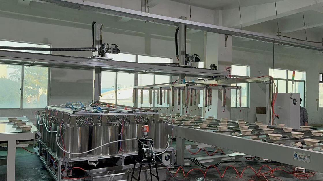 خط تولید پوشش داخلی سینی، بشقاب و کاسه با سرعت بالا و ایمن برای مواد غذایی (قالبگیری خمیر)