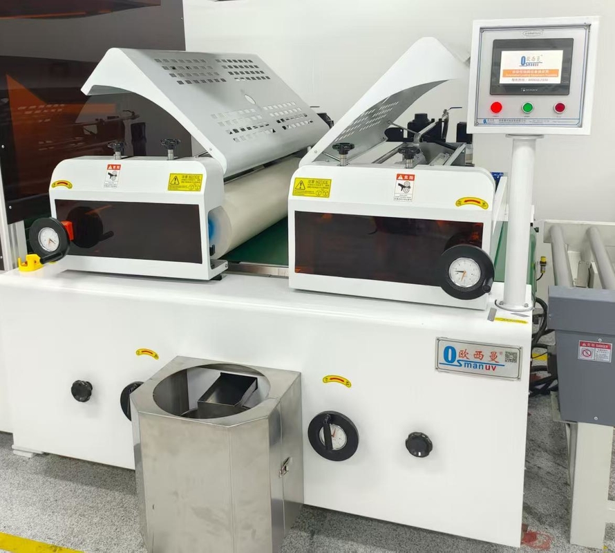 مهندسی دقیق راه حل های سفارشی ماشین پوشش رول با پوشش رول جلو و عقب 1320mm عرض موثر