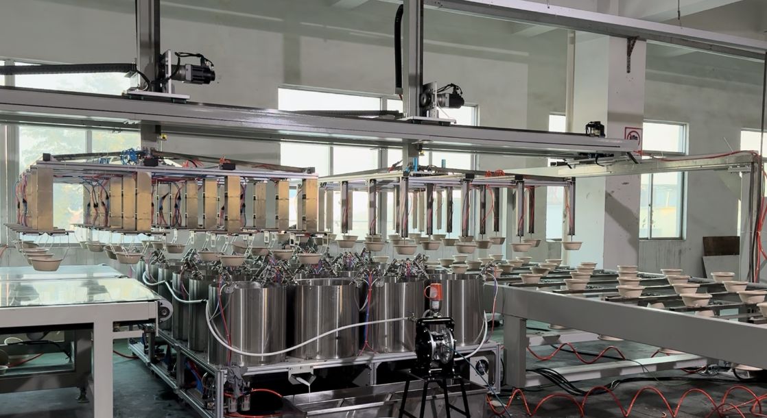 Precision Barrier Coating Line for Pulp Molded Products - Ultra-Low WVTR & OTR Coating Application