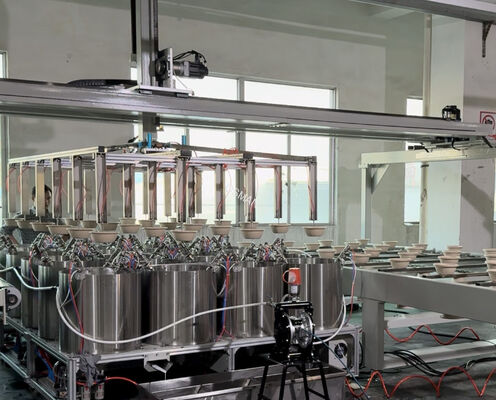 High-Throughput 24-Position Automatic Spin Coating System – For Wafer, Glass, OLED Substrates – Customizable Dispensing