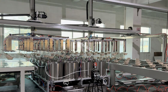 High Output Food Safety Tableware Tray Bowl Internal Coating Production Line For Pulp Molding