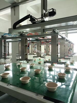 Rotating Base Vacuum Adsorption Pulp Molded Spin Coating Production Line