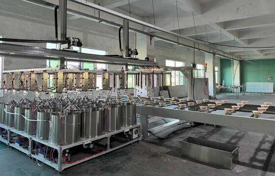 High-Speed Food Safety Tableware Tray Bowl Internal Coating Production Line For Pulp Molding