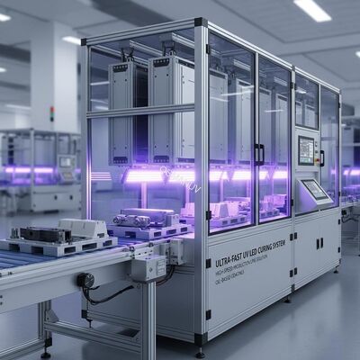 Ultra-Fast UV LED Curing System for Oil-Based Coatings - High-Speed Production Line Solution