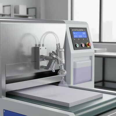 UV Spray Coating Machine 1.1mm Spray Gun Caliber For Paper